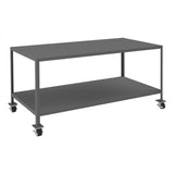 DURHAM MFG MTM367236-3K295 Mobile MT Workbench, 2 Shelves, 36 x 72