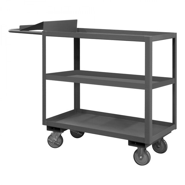 DURHAM MFG OPC-1836-3-95 Order Picking Cart, 3 Shelves, 18 x 36