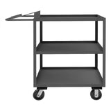 DURHAM MFG OPC-243648-3-6PH-95 Order Picking Cart, 3 Shelves, 24 x 36