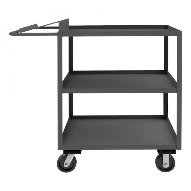 DURHAM MFG OPC-243648-3-6PH-95 Order Picking Cart, 3 Shelves, 24 x 36