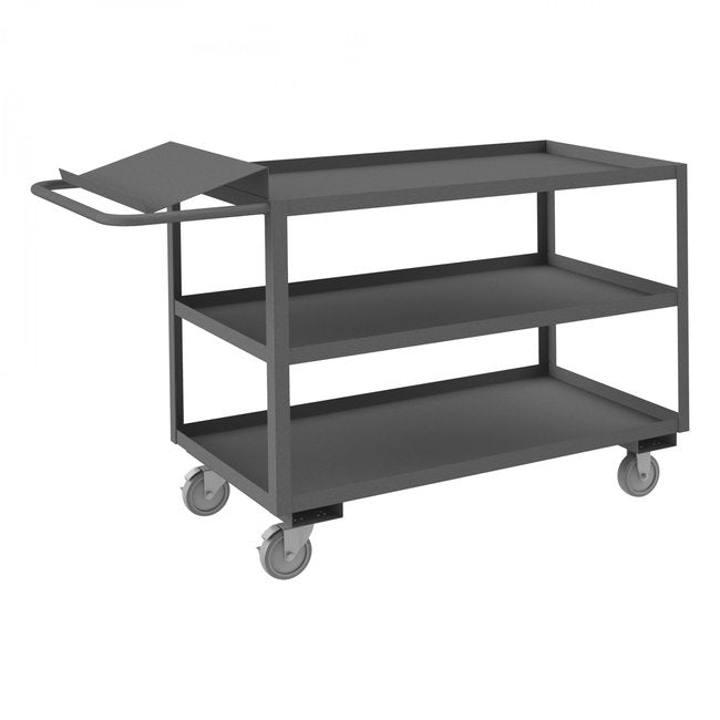 DURHAM MFG OPC-2448-3-95 Order Picking Cart, 3 Shelves, 24 x 48