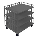 DURHAM MFG OPT-4836-4-6PH-95 Bulk Stock/Package Mover, 4 Shelves