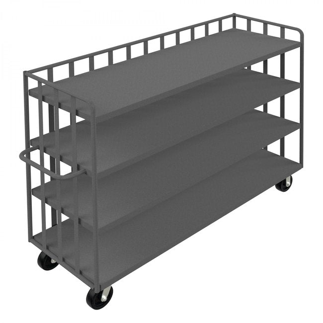 DURHAM MFG OPT-7230-95 Bulk Stock/Package Mover, 4 Shelves