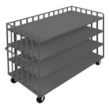 DURHAM MFG OPT-7236-95 Bulk Stock/Package Mover, 4 Shelves