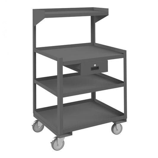 DURHAM MFG PSD-2430-4-D-95 Portable Shop Desk, 4 Shelf, 1 Drawer