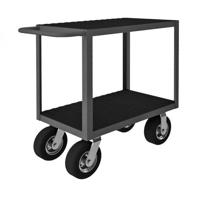 DURHAM MFG RIC-1830-2-8SPN-95 Instrument Cart, 2 Flush Shelves