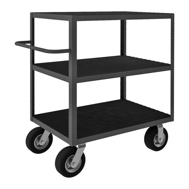 DURHAM MFG RIC-243650-3-8SPN-95 Instrument Cart, 3 Flush Shelves
