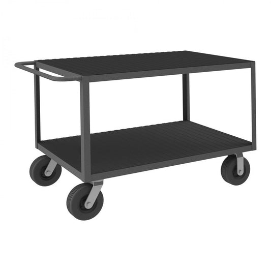 DURHAM MFG RIC-2448-2-95 Instrument Cart, 2 Flush Shelves