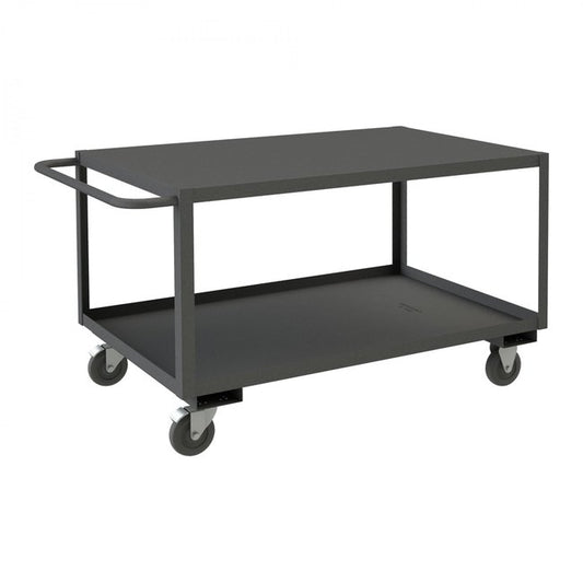 DURHAM MFG RSC-243630-2-TLD-5PO-95 Stock Cart, 2 Shelves, 30 x 48