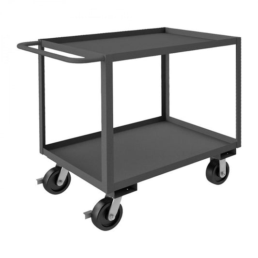 DURHAM MFG RSC-243636-2-3K-6PHSB-95 Stock Cart, 2 Shelves, 24 x 36