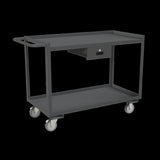 DURHAM MFG RSC-2448-2-1DR-95 Stock Cart, 2 Shelves, 24 x 48