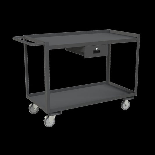DURHAM MFG RSC-2448-2-1DR-95 Stock Cart, 2 Shelves, 24 x 48