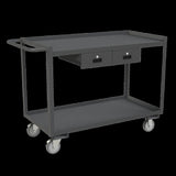 DURHAM MFG RSC-2448-2-2DR-95 Stock Cart, 2 Shelves, 24 x 48