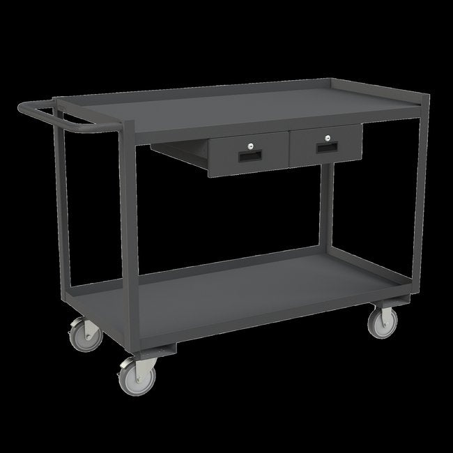 DURHAM MFG RSC-2448-2-2DR-95 Stock Cart, 2 Shelves, 24 x 48