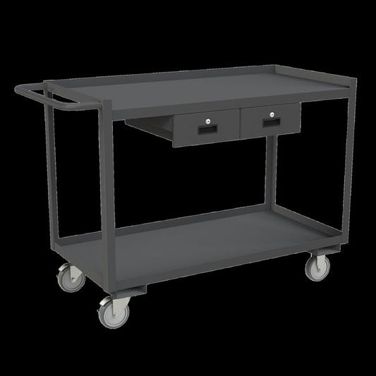 DURHAM MFG RSC-2448-2-2DR-95 Stock Cart, 2 Shelves, 24 x 48