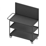 DURHAM MFG RSC-2448-3-PB-95 Stock Cart, 3 Shelves, 24 x 48, Pegboard