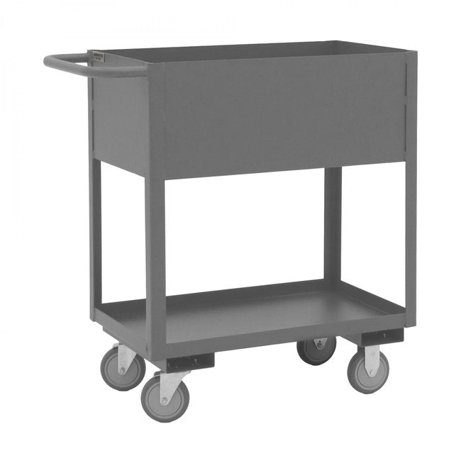 DURHAM MFG RSC12-1830-2-95 Stock Cart, 2 Shelves, High Lip, 18 x 30