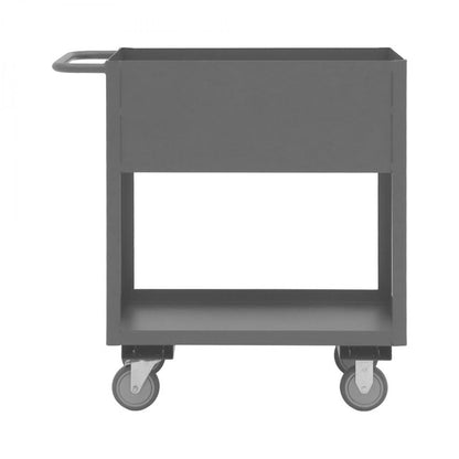 DURHAM MFG RSC12-1830-2-95 Stock Cart, 2 Shelves, High Lip, 18 x 30
