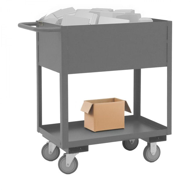 DURHAM MFG RSC12-1830-2-95 Stock Cart, 2 Shelves, High Lip, 18 x 30