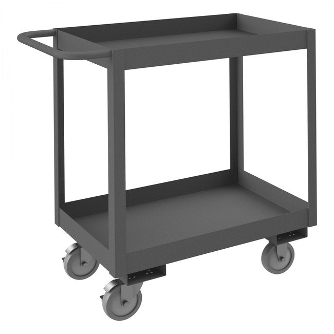 DURHAM MFG RSC3-1830-2-95 Stock Cart, 2 Shelves, High Lip, 18 x 30