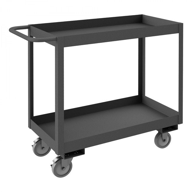 DURHAM MFG RSC3-2436-2-95 Stock Cart, 2 Shelves, High Lip, 24 x 36
