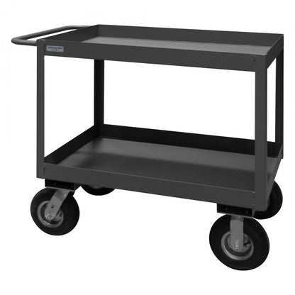 DURHAM MFG RSC3-243636-2-8PN-95 Stock Cart, 2 Shelves, High Lip, 24 x 36