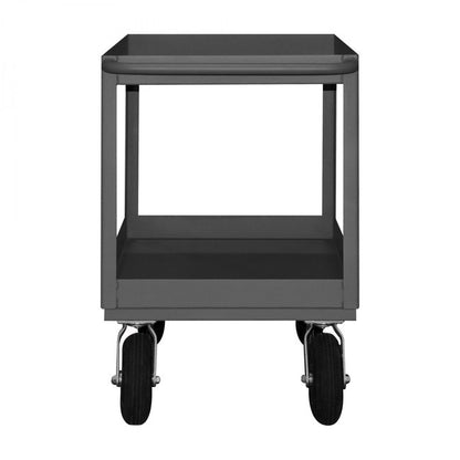 DURHAM MFG RSC3-243636-2-8PN-95 Stock Cart, 2 Shelves, High Lip, 24 x 36
