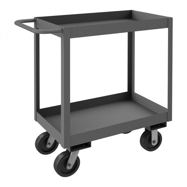 DURHAM MFG RSC3-2448-2-3.6K-95 Stock Cart, 2 Shelves, High Lip, 24 x 48
