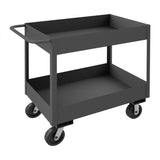 DURHAM MFG RSC6-1830-2-3.6K-95 Stock Cart, 2 Shelves, High Lip, 18 x 30