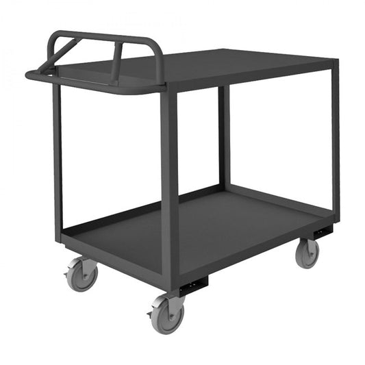 DURHAM MFG RSCE-243641-2-TLD-95 Stock Cart, 2 Shelves, Ergonomic Handle