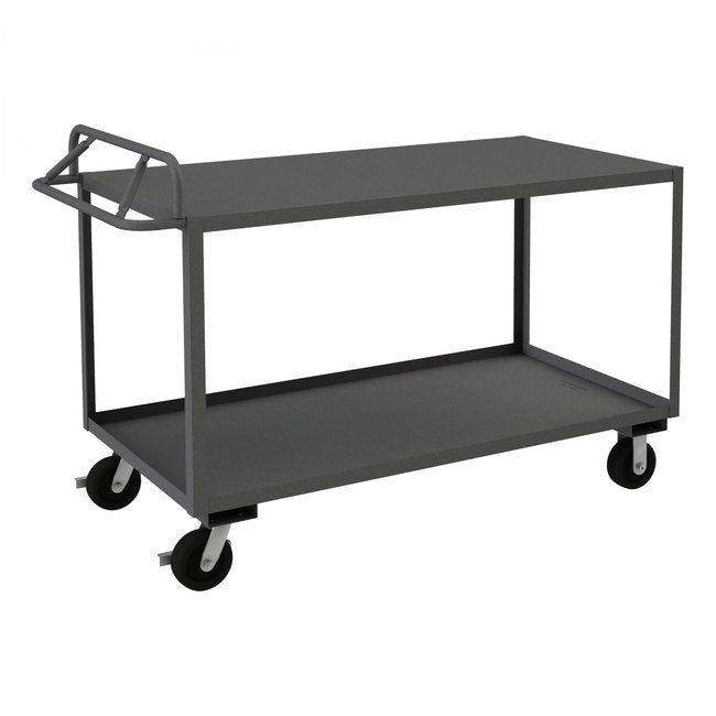 DURHAM MFG RSCE-2448-2-3.6K-TLD-95 Stock Cart, 2 Shelves, Ergonomic Handle