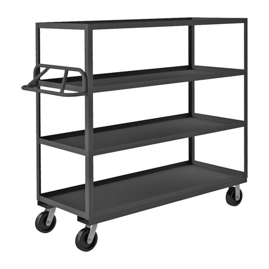 DURHAM MFG RSCE-246060-4-3.6K-95 Stock Cart, 4 Shelves, Ergonomic Handle