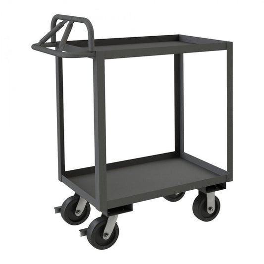 DURHAM MFG RSCE-3048-2-3.6K-95 Stock Cart, 2 Shelves, Ergonomic Handle