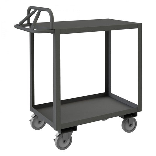 DURHAM MFG RSCE-3060-2-TLD-95 Stock Cart, 2 Shelves, Ergonomic Handle