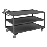 DURHAM MFG RSCE-3660-3-95 Stock Cart, 3 Shelves, Ergonomic Handle