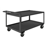 DURHAM MFG RSCR243636ALU6MR95 Stock Cart, 2 Shelves, Raised Handle