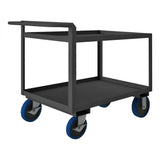 DURHAM MFG RSCR243636ALU8PUSB95 Stock Cart, 2 Shelves, Raised Handle