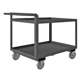 DURHAM MFG RSCR364836ALU5PU95 Stock Cart, 2 Shelves, Raised Handle