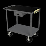 DURHAM MFG RSIC-2436-2-8PN-95 Instrument Cart, 2 Flush Shelves