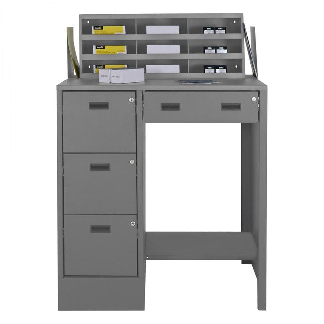 DURHAM MFG SFWS-392955-95 Stationary File Workstation StandUp Desk
