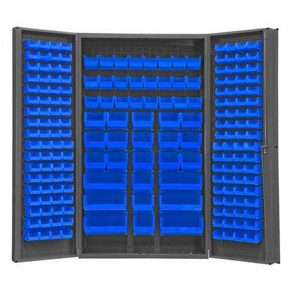 DURHAM MFG SJC-BDLP-192-5295 Cabinet, 192 Blue Bins