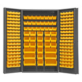 DURHAM MFG SJC-BDLP-192-95 Cabinet, 192 Yellow Bins