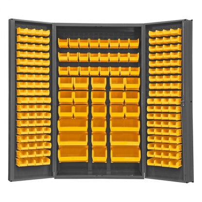 DURHAM MFG SJC-BDLP-192-95 Cabinet, 192 Yellow Bins