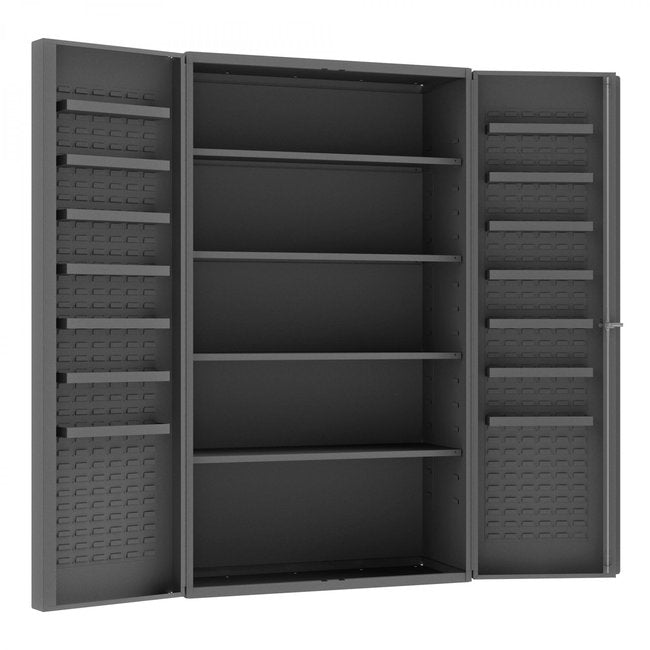 DURHAM MFG SJC-DLP-4S-14DS-95 Cabinet, 4 Shelves, 6 Door Shelves