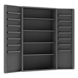 DURHAM MFG SJC-DLP-4S-14DS-95 Cabinet, 4 Shelves, 6 Door Shelves
