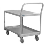 DURHAM MFG SLDO16243625PU Stainless Low Deck Cart, 2 Shelves