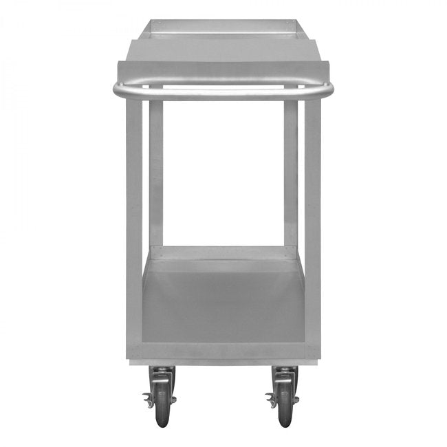 DURHAM MFG SOPC1618362ALU5PU Stainless Order Picking Cart, 2 Shelves