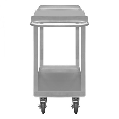 DURHAM MFG SOPC1618362ALU5PU Stainless Order Picking Cart, 2 Shelves