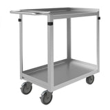 DURHAM MFG SRSC1618302FLD5PU Stainless Steel Stock Cart, 2 Shelves
