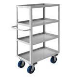 DURHAM MFG SRSC1618304ALU6PU Stainless Steel Stock Cart, 4 Shelves